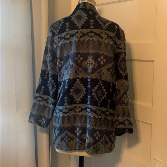 Vintage GSL Blue Aztec Blazer - Picture 3 of 4